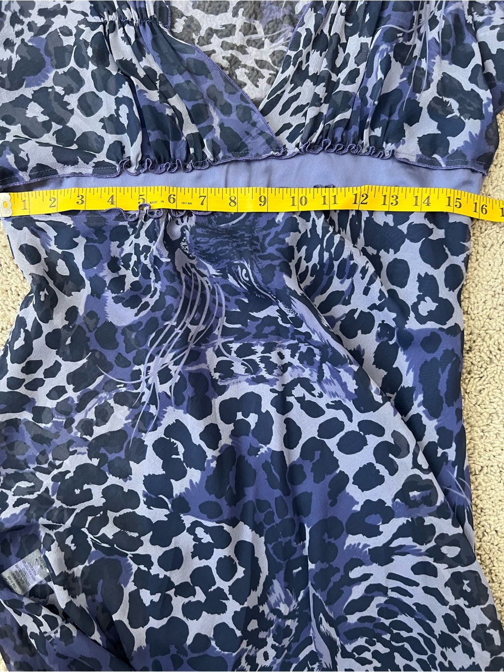 New BCBGIRLS 100% Silk LEOPARD PURPLE DRESS - Picture 6 of 15